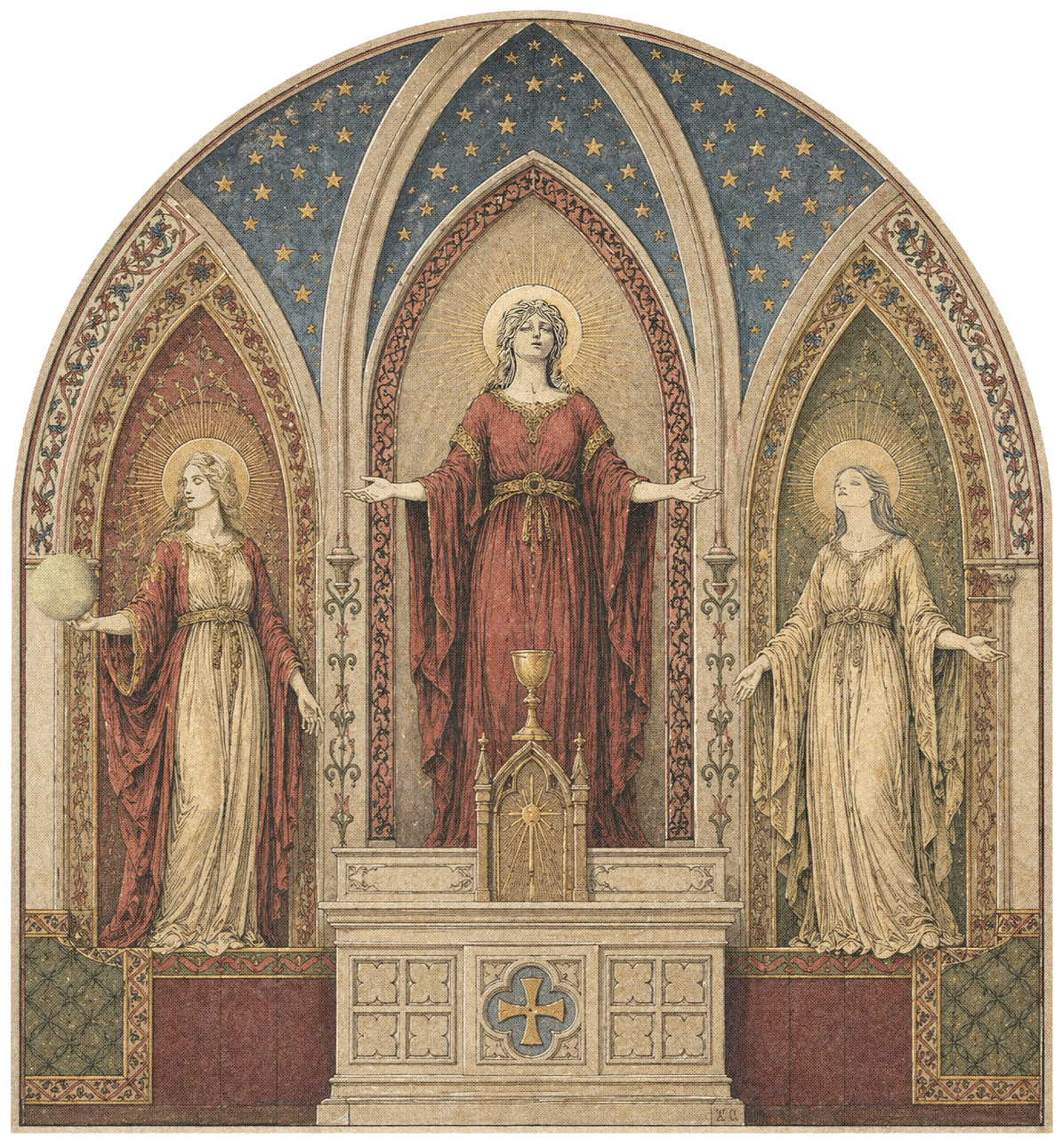 Altar — las tres santas